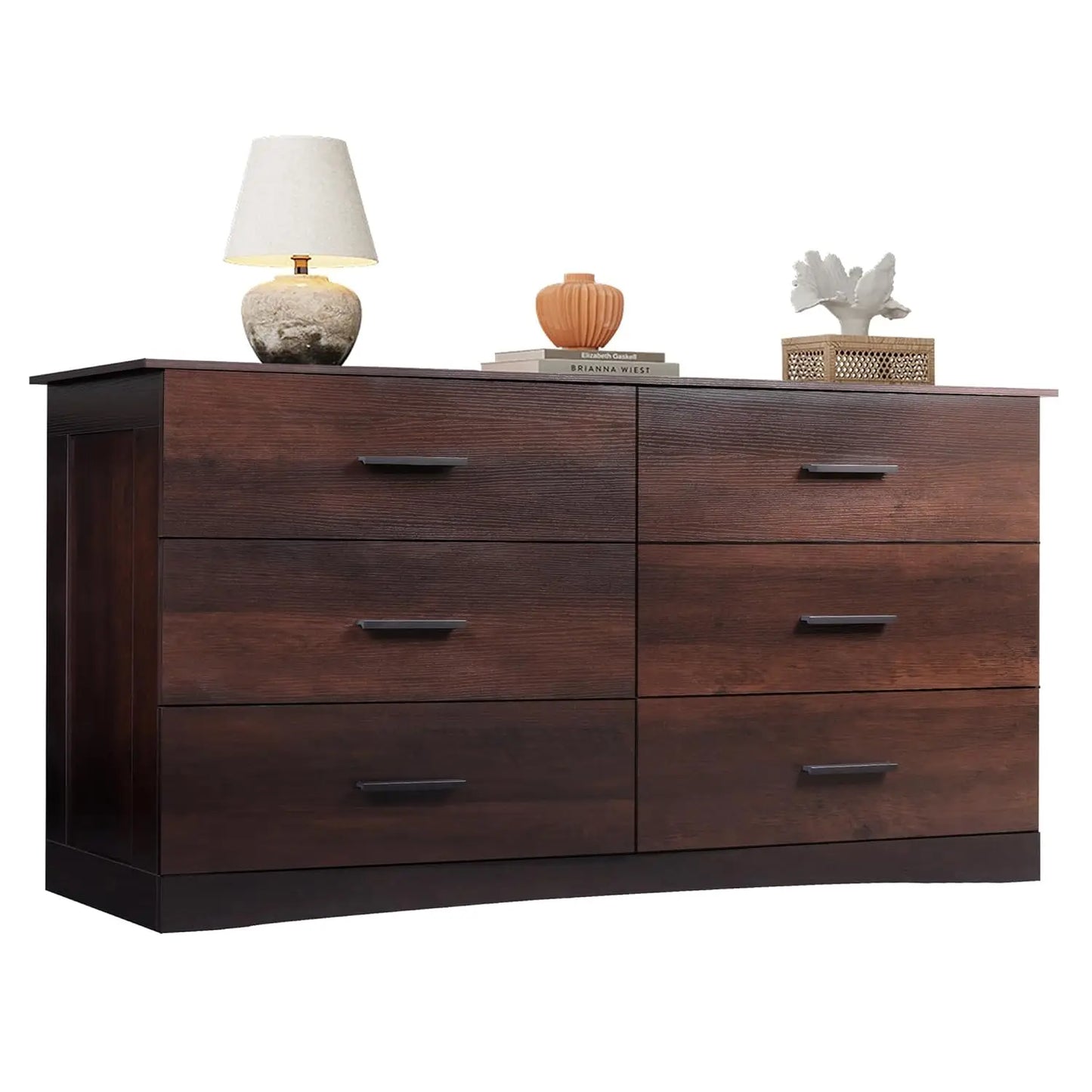Wide Chest of Drawers with 6 Drawers