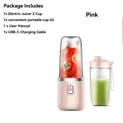 USB Rechargeable Mini Blender with 6 Blades