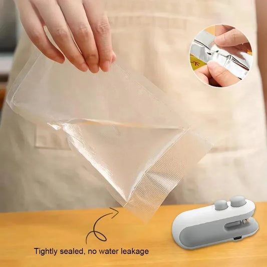 2 in 1 Rechargeable Mini Bag Sealer with Cutter