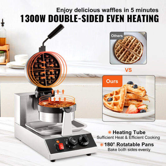 Stainless Steel Electric Waffle Maker