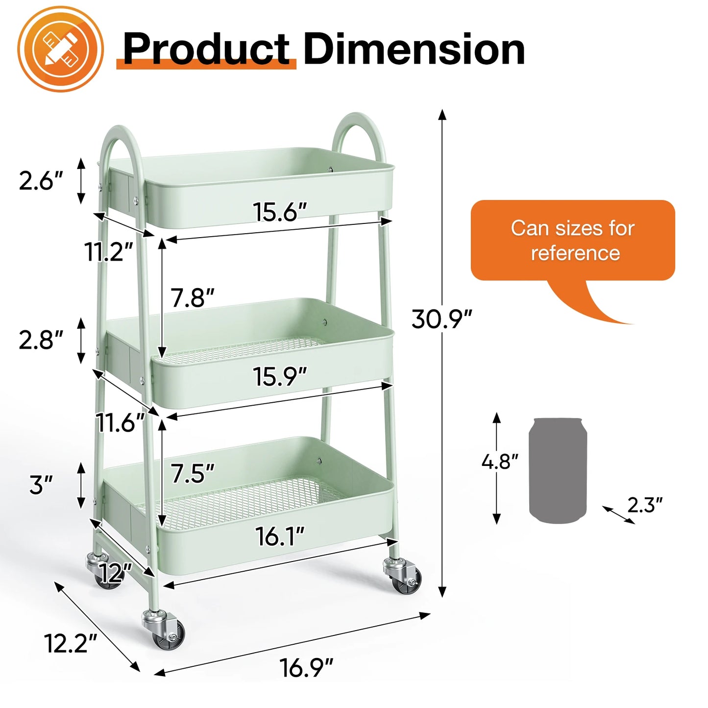 Metal Utility Storage Organizer