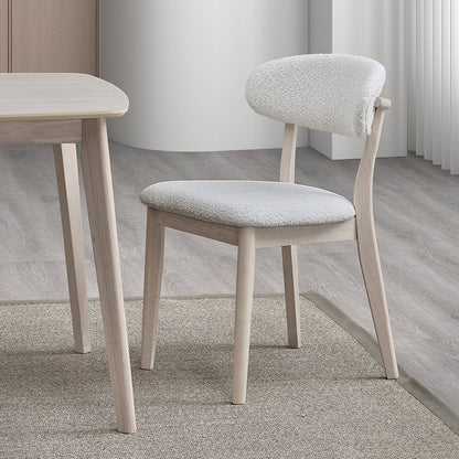 ACTU Dining Table Set with Upholstered Chairs for Modern Homes (Seats 4–6, Solid Wood)