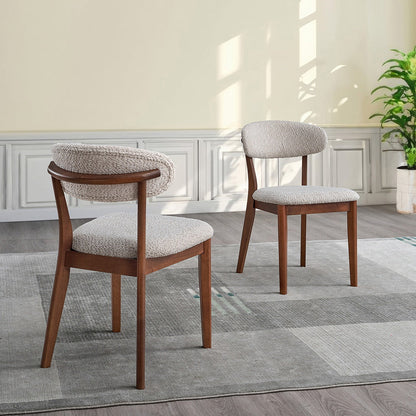 ACTU Dining Table Set with Upholstered Chairs for Modern Homes (Seats 4–6, Solid Wood)
