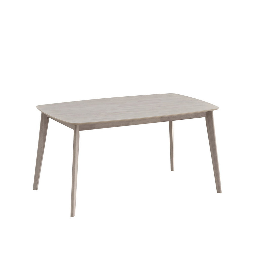 ACTU Dining Table Set with Upholstered Chairs for Modern Homes (Seats 4–6, Solid Wood)