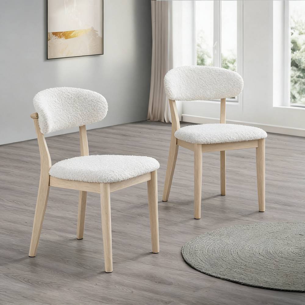 ACTU Dining Table Set with Upholstered Chairs for Modern Homes (Seats 4–6, Solid Wood)