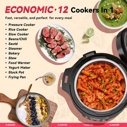 12-in-1 Electric Stainless Steel Pressure Cooker