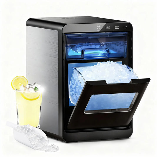 Nugget Ice Machine with Ice Scoop & Basket