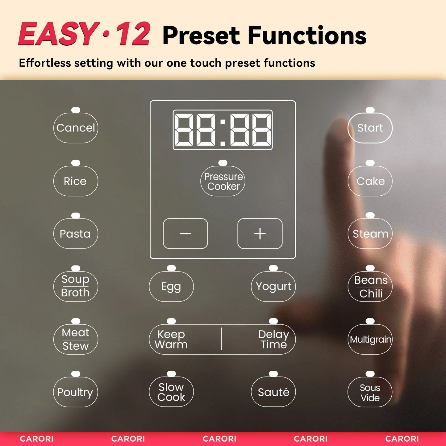 12-in-1 Electric Stainless Steel Pressure Cooker