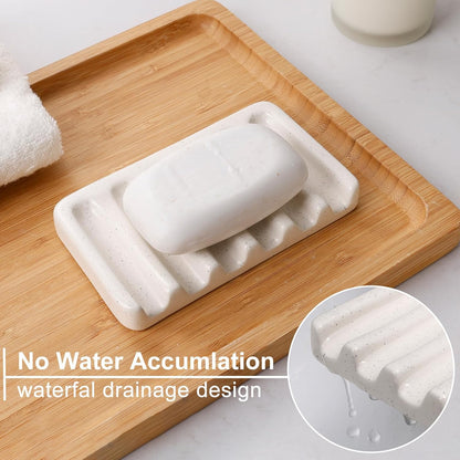 BosilunLife Pockmark Foaming Bathroom Set Recycled Eco-Clay