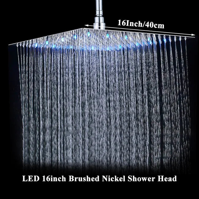 16 inch Big Rainfall Shower Faucets