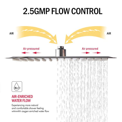 16 inch Big Rainfall Shower Faucets