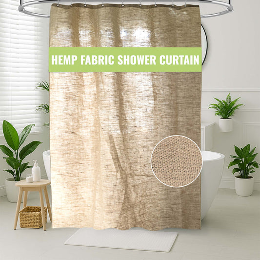 Hemp Shower Curtain – Bath, Tub + Stall Sizes – Made in USA