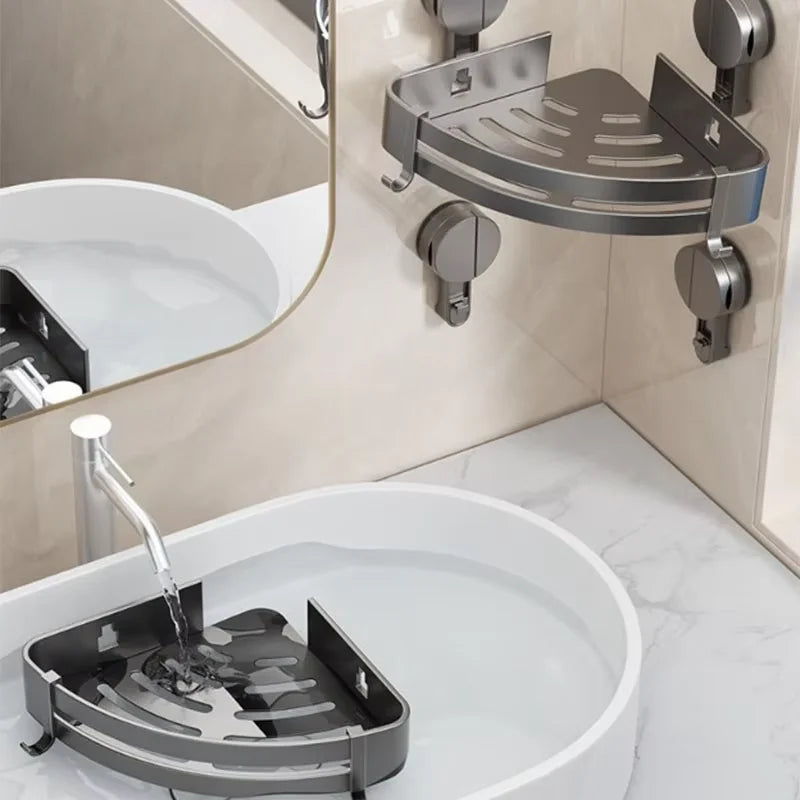 Bathroom Suction Cup Type Storage Rack