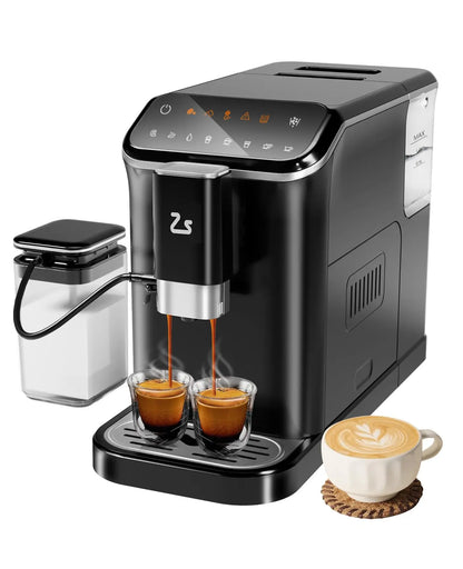 Fully Automatic Espresso Machine With Grinder and Milk Frother