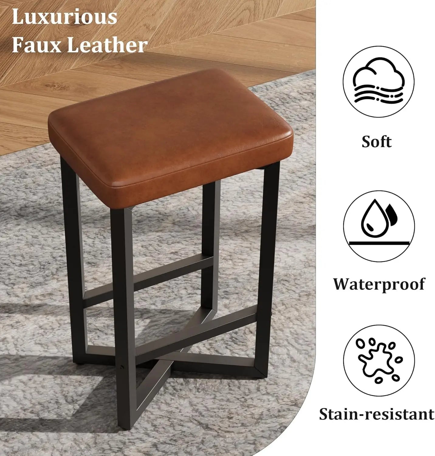 2PCS 24" Bar Stools Set