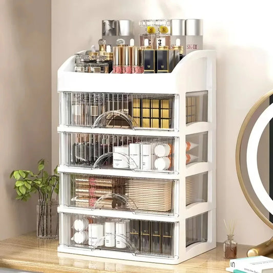 Multi-Compartment Makeup Organizer for Vanity