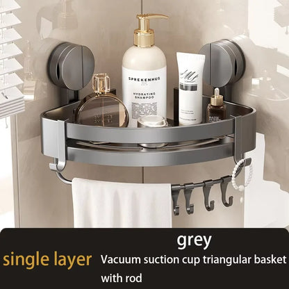 Bathroom Suction Cup Type Storage Rack