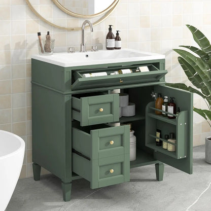 30" Modern Freestanding Storage Cabinet