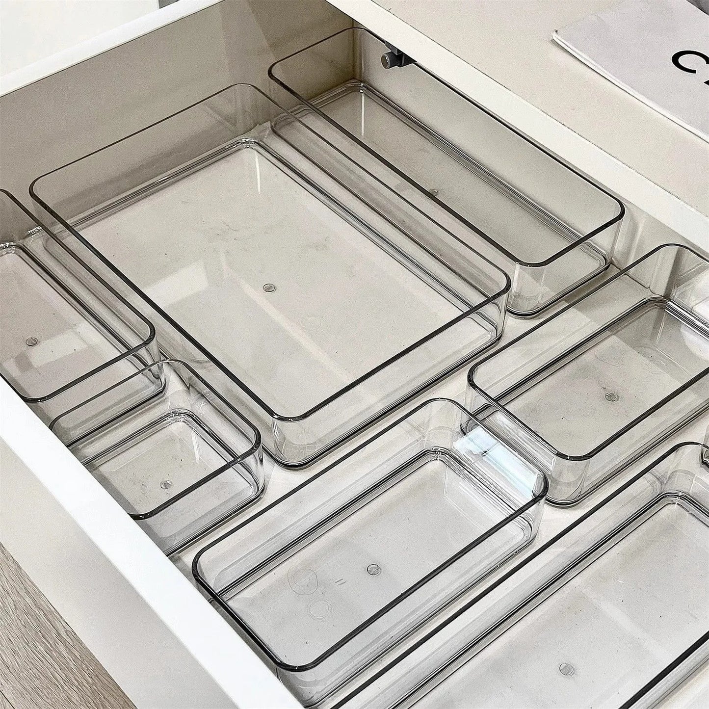 4PCS Desk Drawer Set, Makeup Organizers