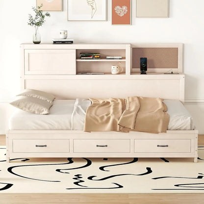 Full Size Daybed with USB Ports and Sockets