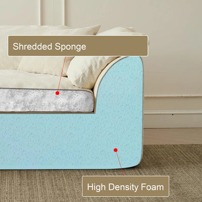 Modern Cloud L-Shaped 3-Seater Deep Seat Sofa