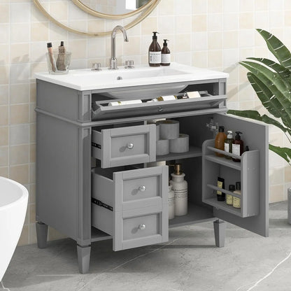 30" Modern Freestanding Storage Cabinet