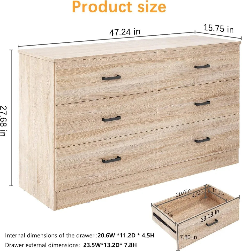 Modern Chest of Drawers with Deep Drawers