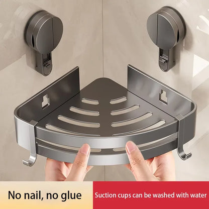 Bathroom Suction Cup Type Storage Rack