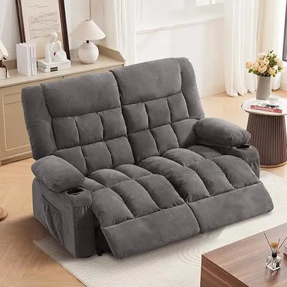 Recliner Loveseat with Cup Holders