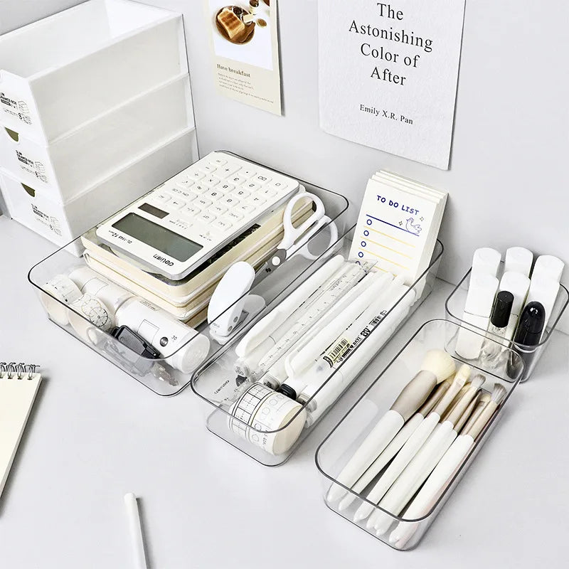 4PCS Desk Drawer Set, Makeup Organizers