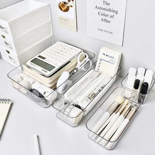 4PCS Desk Drawer Set, Makeup Organizers