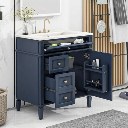 30" Modern Freestanding Storage Cabinet