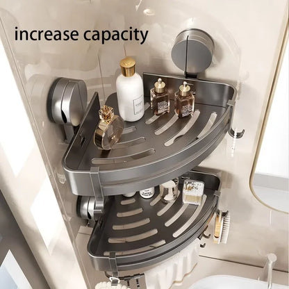 Bathroom Suction Cup Type Storage Rack