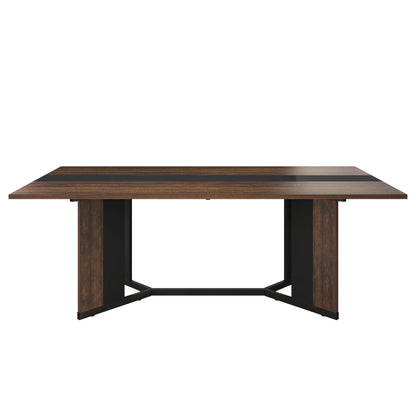Large Rectangular White Dining Table