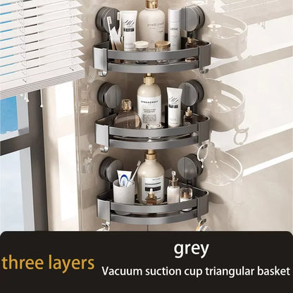 Bathroom Suction Cup Type Storage Rack