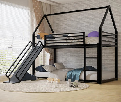 Twin Over Twin Bunk Bed with Slide