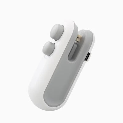 2 in 1 Rechargeable Mini Bag Sealer with Cutter