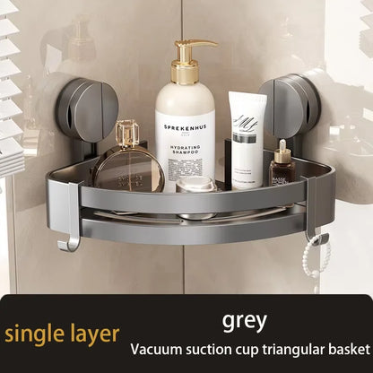 Bathroom Suction Cup Type Storage Rack