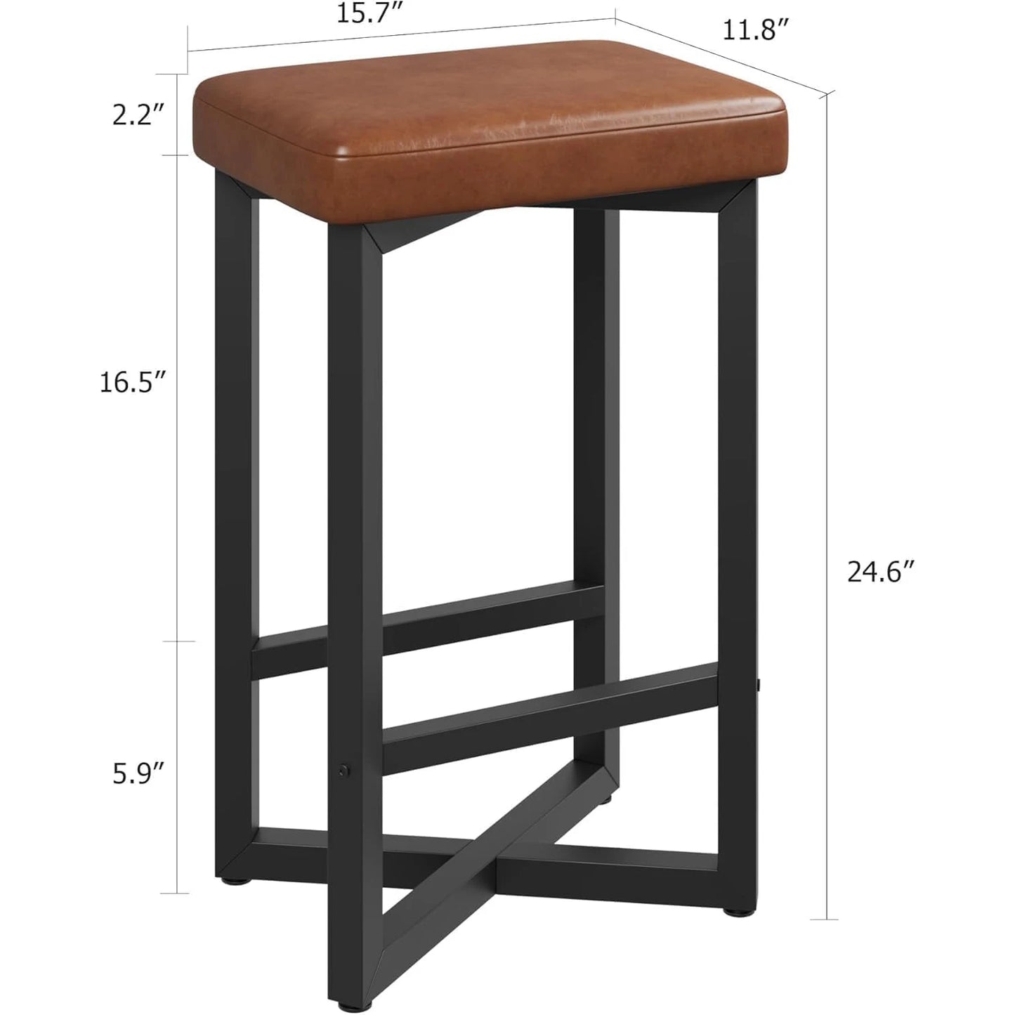 2PCS 24" Bar Stools Set