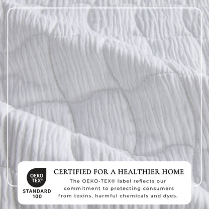 Gauze-Inspired Texture Quilt Set - Wave Stitch Collection